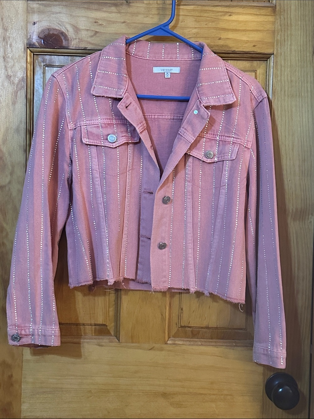 Veveret Pink Cropped Jacket Women’s Size M